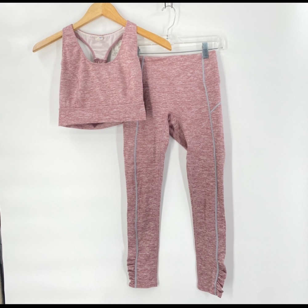Free People Movement Synergy Sports Bra/Leggings Set Size XS Mauve